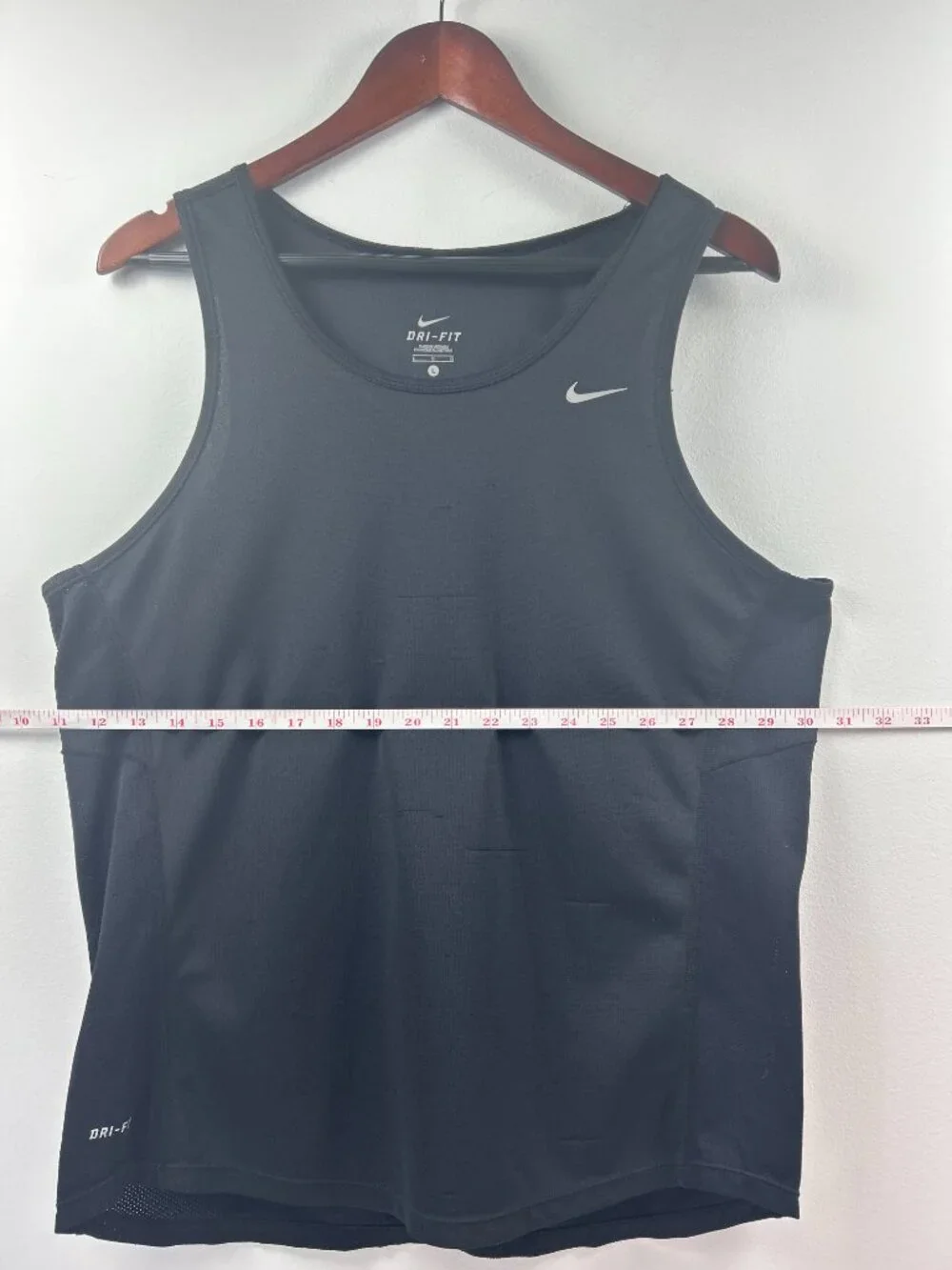 Nike Dri-Fit Black Racerback Athletic Tank Top Size L